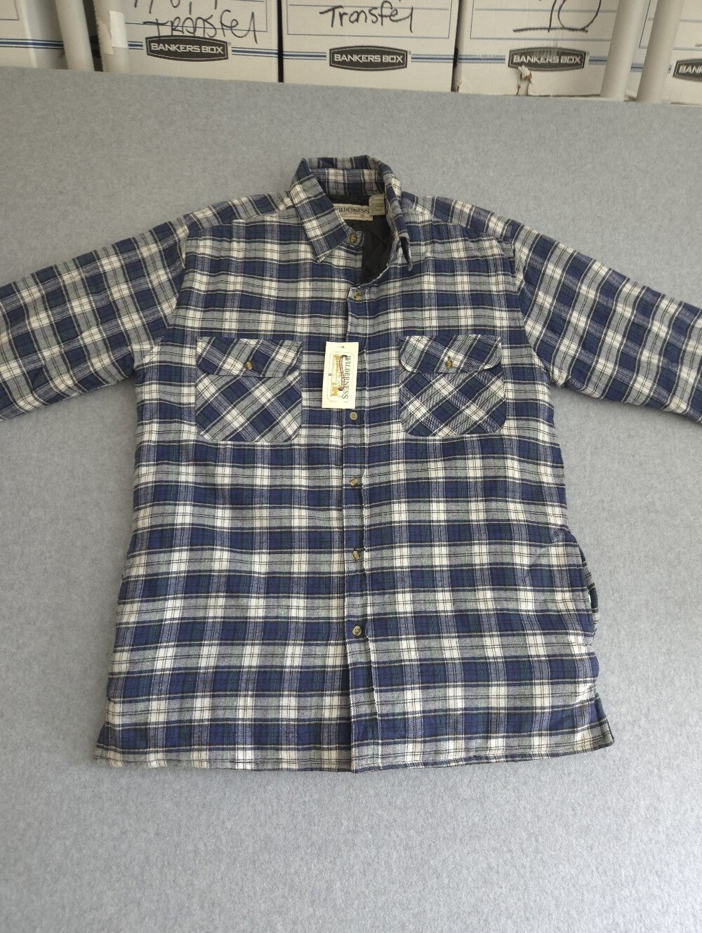 Wilderness Men's Multicolored Long Sleeve Button Up Flannel Medium NWT
